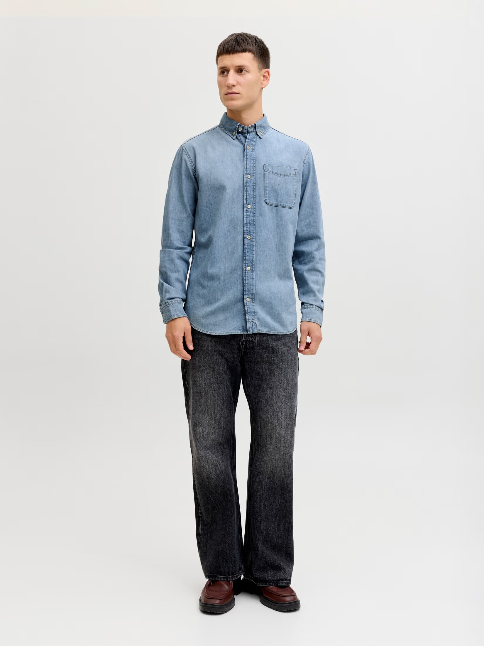 Men's Blue Denim Shirt